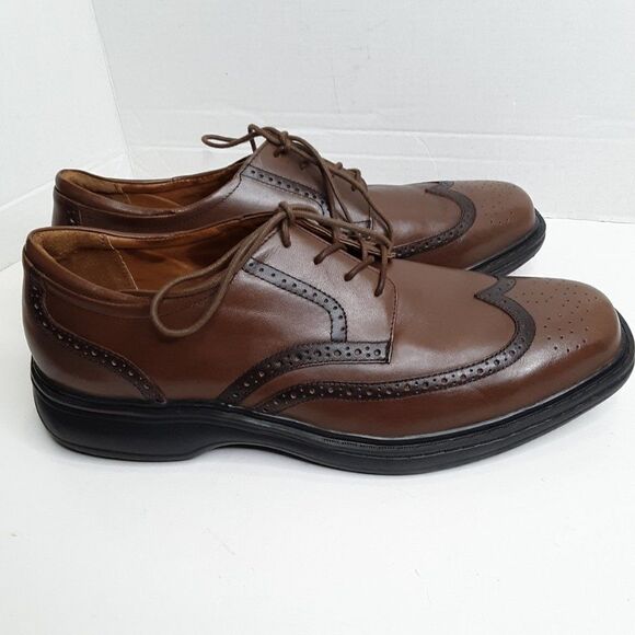 Dr. Comfort Wing Oxford Men\'s Lightweight Leather Shoes size 12W